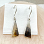 Shazar-dendritic agate Silver Earring