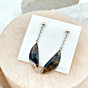 Shazar-dendritic agate Silver Earring
