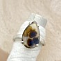 Shazar-dendritic agate Silver Ring - Size- 13- adjustable