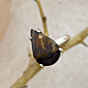 Shazar-dendritic agate Silver Ring - Size- 13- adjustable