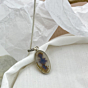 Shazar-dendritic agate Silver pendant