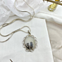 Shazar-dendritic agate Silver pendant