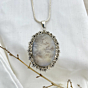 Shazar-dendritic agate Silver pendant