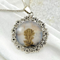Shazar-dendritic agate Silver pendant 
