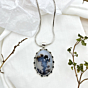 Shazar-dendritic agate Silver Jewellery Set - pendant, earrings & ring