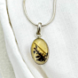 Shazar-dendritic agate Silver pendant 