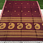 Maroon Handloom Premium Cotton Jamdani Saree