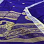 Navy Blue Ferozi Handloom Premium Cotton Jamdani Saree