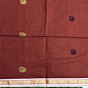 Rust Handloom Premium  Cotton Jamdani Saree