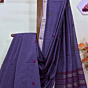 Gray Handloom Premium  Cotton Jamdani Saree