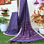 Gray Handloom Premium  Cotton Jamdani Saree