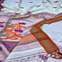 Off-White Handloom Premium Cotton Jamdani Saree