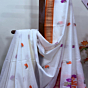 Off-White Handloom Premium Cotton Jamdani Saree