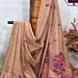 Beige Handloom Premium Cotton Jamdani Saree