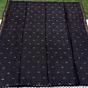 Black Paisly Buta Organic Linen Jamdani Saree