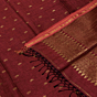 Maroon Paisly Buta Organic Linen Jamdani Saree