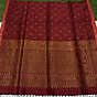Maroon Paisly Buta Organic Linen Jamdani Saree