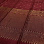 Maroon Paisly Buta Organic Linen Jamdani Saree