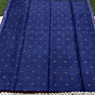 Blue Paisly Buta Organic Linen Jamdani Saree