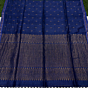 Blue Paisly Buta Organic Linen Jamdani Saree