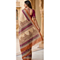 Maheswari Hand block printed Heritage Saree