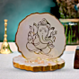 Handcrafted Mini Raisin Ganesha Car Dashboard Stand