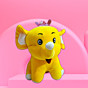 Handmade Yellow Elephant Plush Toy