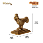 Brass Bauchar Maa Kukado Small Idol KBH07357