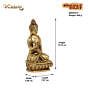 Brass Buddha Idol KBH07473