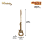 Brass Guitar Keychain KBH07482