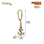 Brass Anchor Keychain KBH07484