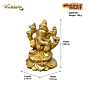 Brass Small Kaal Ganesh Idol KBH07491