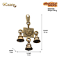 Brass Sun Belt Wall Hanging Bell KBH07496