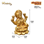 Brass Kamal Sitting Laxmi Idol KBH07510