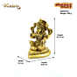 Brass Laxmi Maa Heart Idol KBH07533