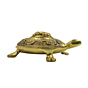 Brass Ganesh on Tortoise Idol KBH07540
