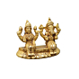 Brass Ganesh Laxmi Small Idol KBH07560