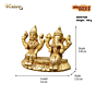 Brass Ganesh Laxmi Small Idol KBH07560