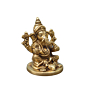 Brass Ganesh Round Base Rat KBH07569