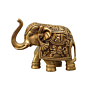 Brass Elephant, Handcrafted Decorative Figurine KBH07580