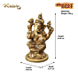 Handcrafted Lord Ganesh Idol KBH07582