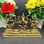 Handcrafted Lakshmi Ganesh Saraswati Idol Set KBH07586