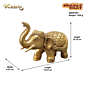 Handcrafted Decorative Elephant Figurine KBH07587
