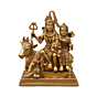 Brass Shiv Parivar , Handcrafted Divine Idol Set KBH07590