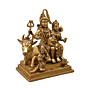 Brass Shiv Parivar , Handcrafted Divine Idol Set KBH07590