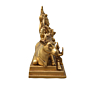 Brass Shiv Parivar , Handcrafted Divine Idol Set KBH07590