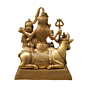 Brass Shiv Parivar , Handcrafted Divine Idol Set KBH07590