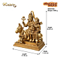 Brass Shiv Parivar , Handcrafted Divine Idol Set KBH07590