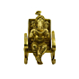 Brass Ganesha on Rocking Chair Idol KBH07600