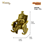 Brass Ganesha on Rocking Chair Idol KBH07600
